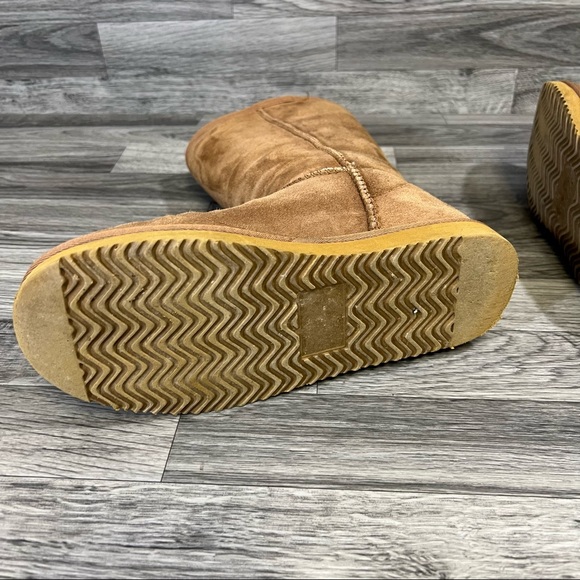 Cozie steps chestnut tall genuine sheepskin boots - Picture 7 of 8